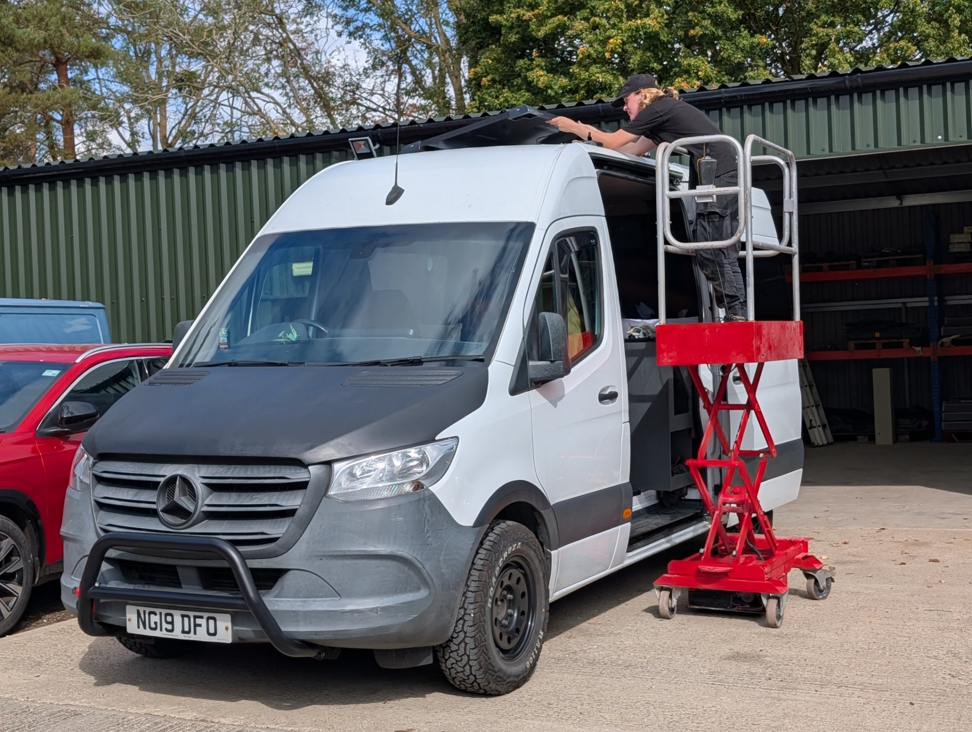 2019 Mercedes Sprinter Campervan — Solar Panel Installation